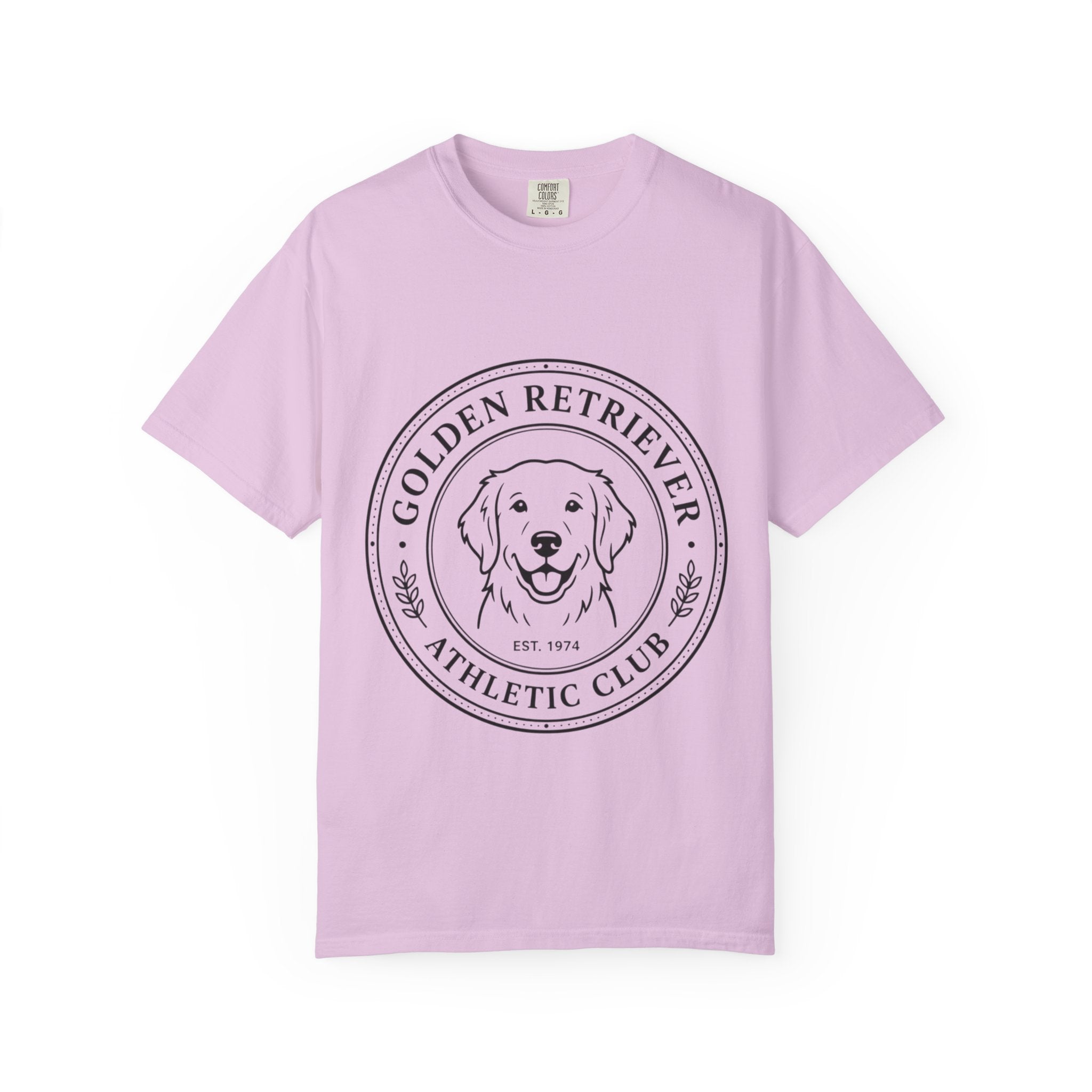 Vintage Golden Retriever Athletic Club T-Shirt, Retro Dog  Mom tee, Premium Comfort Colors.