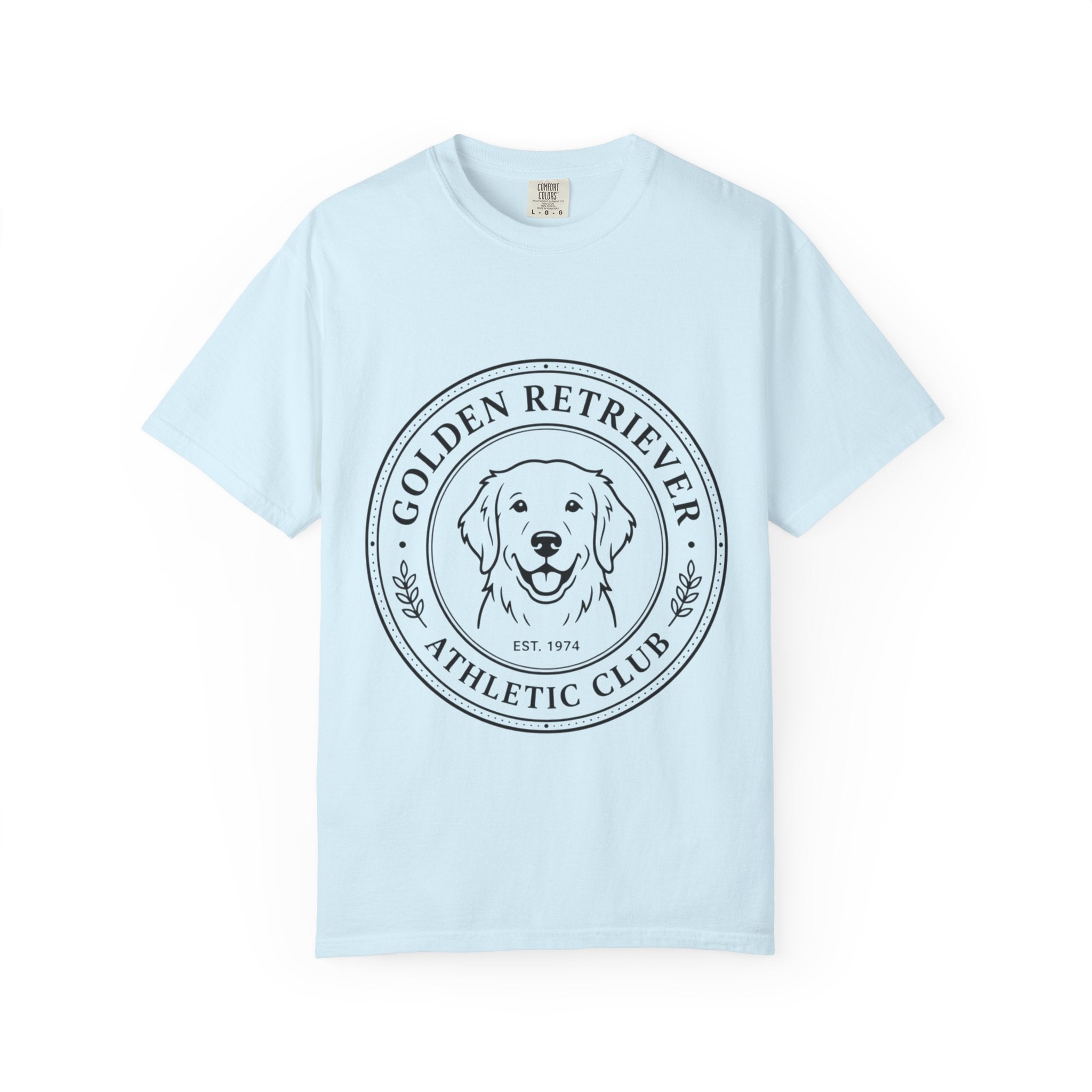 Vintage Golden Retriever Athletic Club T-Shirt, Retro Dog  Mom tee, Premium Comfort Colors.